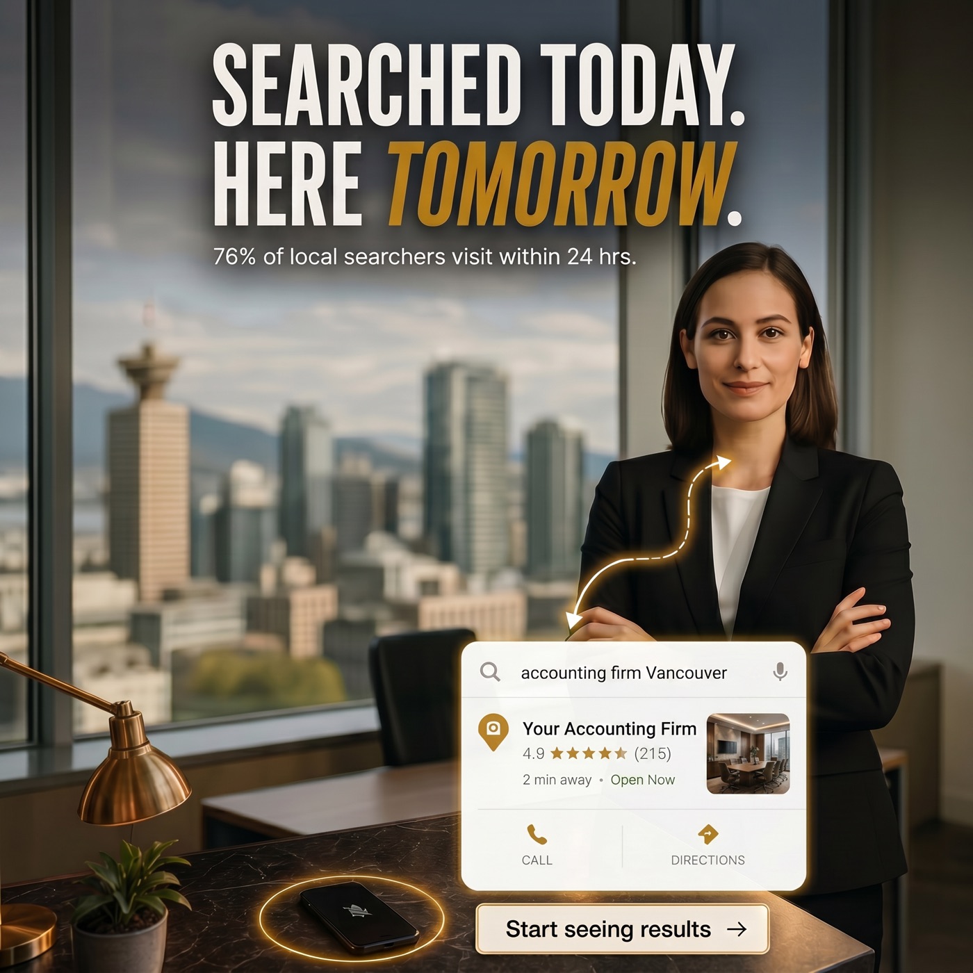 Your accounting firm ranked #1 on Google for 'accountant Vancouver'