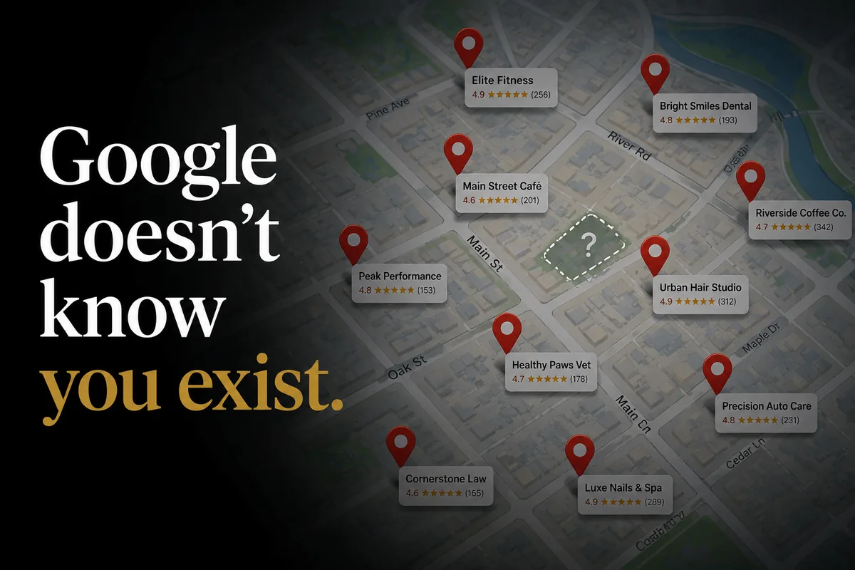 Google doesn't know you exist — an invisible local business missing from search results